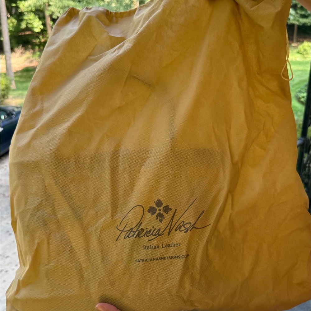 Patricia Nash Brown Floral Straw Tote - Picture 4 of 4